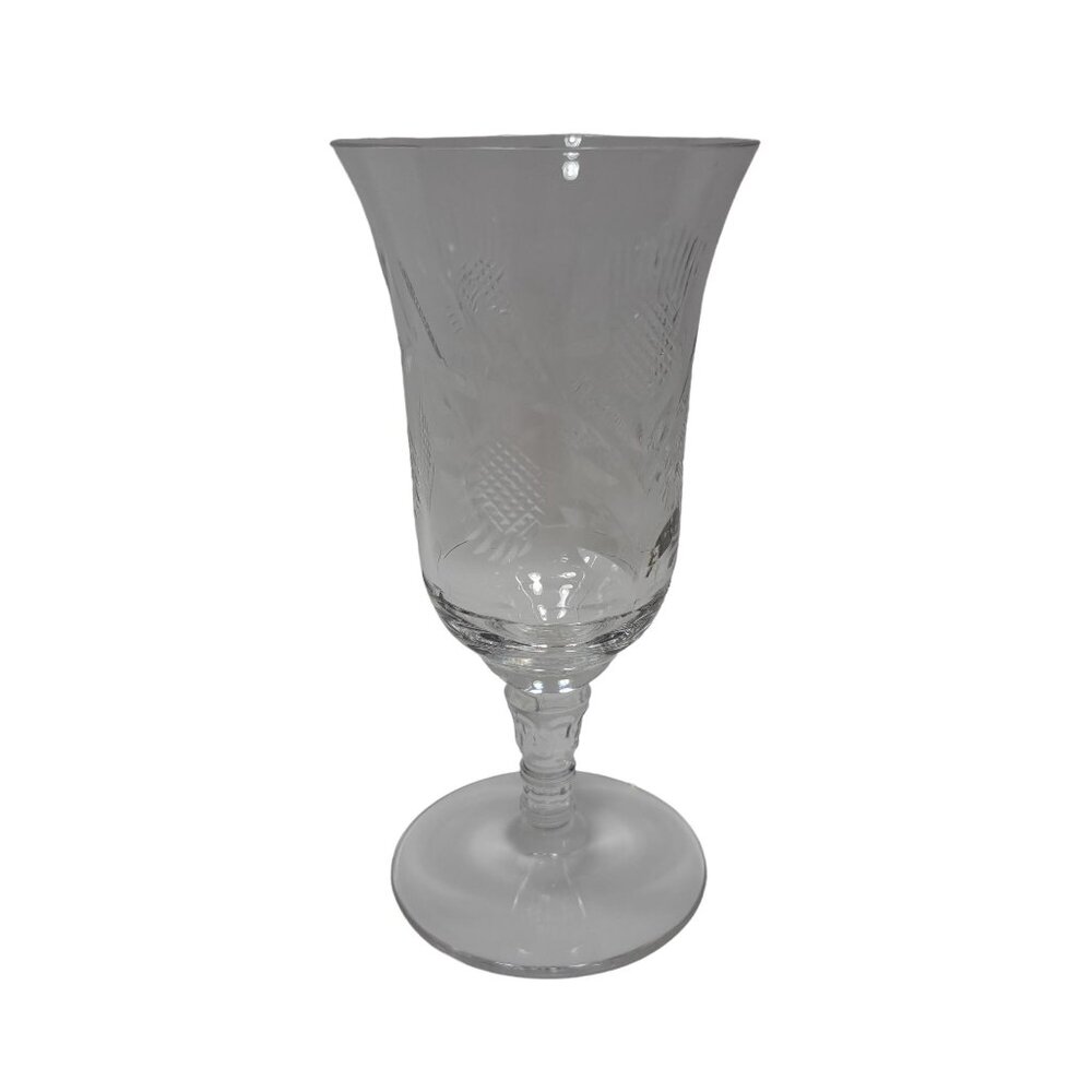 Rock Sharpe Etched Glass Juice Goblet RKA5-1 5" Tall Elegant Drinkware